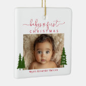 ベビー第1回クリスマスフォトセラミックスオーナメント セラミックオーナメント (右)