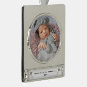 ベビー第1回クリスマスフォトバナーオーナメント シルバープレートバナーオーナメント (右)