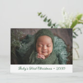 ベビー第1回クリスマスフォトホリデーカード シーズンカード (スタンド正面)