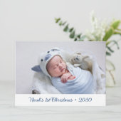 ベビー第1回クリスマスフォトホリデーカード シーズンカード (スタンド正面)