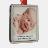 ベビー第1回クリスマスフォトメタルオーナメント メタルオーナメント (右)