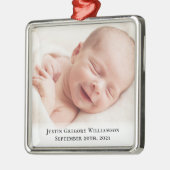 ベビー第1回クリスマスフォトメタルオーナメント メタルオーナメント (左)