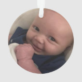 ベビー第1回クリスマス乳児イエス出生シーン オーナメント (裏面)