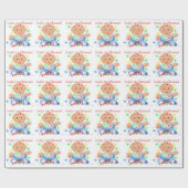 「ベビー第1回クリスマス」ラッピングパーソナライズされた紙 ラッピングペーパー (フラット)