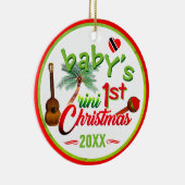 ベビー第1回トリニクリスマス セラミックオーナメント (右)