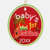 ベビー第1回トリニクリスマス セラミックオーナメント (左)