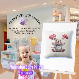 ベビー第1回バレンタインデー装飾用クッション クッション
