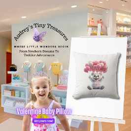 ベビー第1回ヴァレンティンズデイピロー クッション