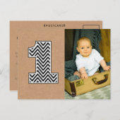 ベビー第1期シボロン感謝してい写真はがき ポストカード (正面/裏面)