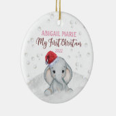 ベビー第1期第1ホリデークリスマスゾウ セラミックオーナメント (右)