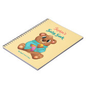 ベビー第1期5年ハニーベアDIY名/情報イエル ノートブック (左側)