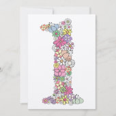 ベビー第1誕生日パーティーカスタム招待状招待状 招待状 (正面)