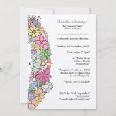 ベビー第1誕生日パーティーカスタム招待状招待状 招待状 (裏面)