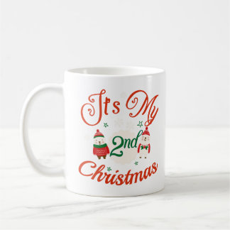 ベビー第2回クリスマス幼児Tシャツ コーヒーマグカップ