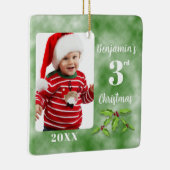 ベビー第3回クリスマスワンフォトスクエア セラミックオーナメント (右)