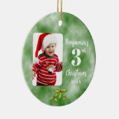 ベビー第3回クリスマスワンフォトラウンド セラミックオーナメント (右)