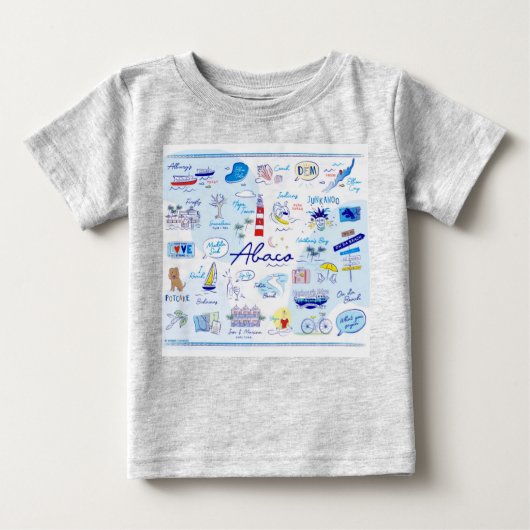 ベビー素晴らし·ジャージーTシャツ- 「ホープの街のABC」 ベビーTシャツ (正面)