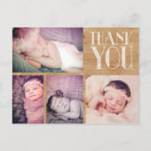 ベビー素朴ありがとうフォトポストカード 案内ポストカード (正面)