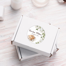 ベビー素朴はコーヒーの赤ちゃんシャワーを醸造している ラウンドシール