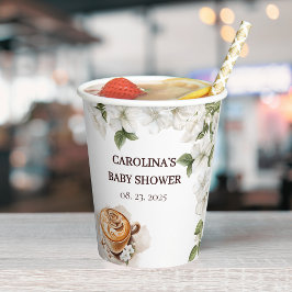 ベビー素朴はコーヒーの赤ちゃんシャワーを醸造している 紙コップ