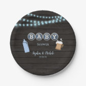 ベビー素朴はブルーベビーシャワーを醸造している ペーパープレート (正面)