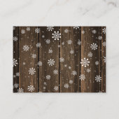 ベビー素朴は冷たい外おむつラッフルチケット エンクロージャーカード (裏面)