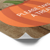 ベビー素朴は甘い秋カボチャ赤ちゃんシャワー ポスター (角)