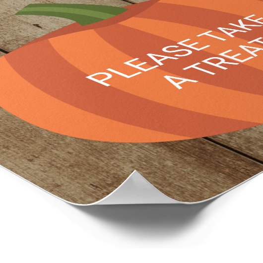 ベビー素朴は甘い秋カボチャ赤ちゃんシャワー ポスター (角)