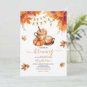 ベビー素朴は秋の赤ちゃんシャワーを醸造している 招待状 (スタンド正面)