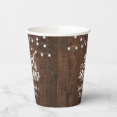 ベビー素朴は赤ちゃんシャワーの好意ラベルを醸造している 紙コップ (左)