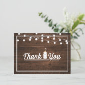 ベビー素朴は赤ちゃんシャワーを醸造ありがとう サンキューカード (スタンド正面)