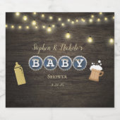 ベビー素朴は醸造金ゴールド赤ちゃんシャワー ビールラベル (シングルラベル)