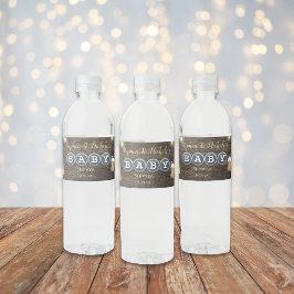 ベビー素朴は醸造金ゴールド赤ちゃんシャワー ペットボトルラベル