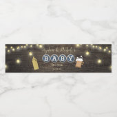 ベビー素朴は醸造金ゴールド赤ちゃんシャワー ペットボトルラベル (シングルラベル)