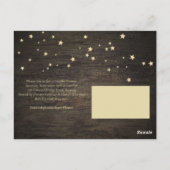 ベビー素朴は醸造金ゴールド赤ちゃんシャワー ポストカード (裏面)