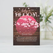 ベビー素朴イン開花桜さくらんぼブロッサム エンクロージャーカード (スタンド正面)