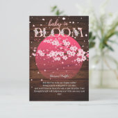 ベビー素朴イン開花桜さくらんぼブロッサム エンクロージャーカード (スタンド正面)