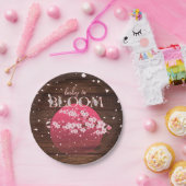 ベビー素朴イン開花桜さくらんぼブロッサム ペーパープレート (パーティー)
