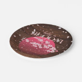 ベビー素朴イン開花桜さくらんぼブロッサム ペーパープレート (アングル)