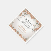 ベビー素朴イン開花花デイジーシャワー スタンダードカクテルナプキン (角)