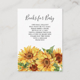 ベビー素朴カード用ひまわり本 エンクロージャーカード