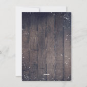 ベビー素朴クリスマス シーズンカード (裏面)