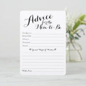 ベビー素朴シャワーアドバイス&予測フラットカード (スタンド正面)