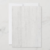 ベビー素朴シャワー招待状 招待状 (裏面)