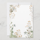 ベビー素朴ズブレスウォーターカラーブライダルシャワー 招待状 (裏面)