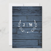 ベビー素朴ズブレスキャンドルライト&レース結婚ズ 招待状 (裏面)