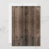 ベビー素朴ズブレスジャーバーンウッド50th誕生日 招待状 (裏面)