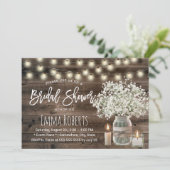 ベビー素朴ズブレスジャー&キャンドルブライダルシャワー 招待状 (スタンド正面)