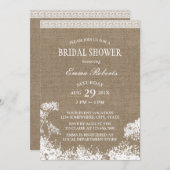 ベビー素朴ズブレスバーラ結婚ップブライダルシャワー 招待状 (正面/裏面)