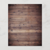 ベビー素朴ズブレスバーンウッドブライダルビンゴカード (裏面)